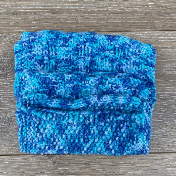 Set of 3 Handmade Multi Blue Shade Dishcloths - Picture 2 of 8